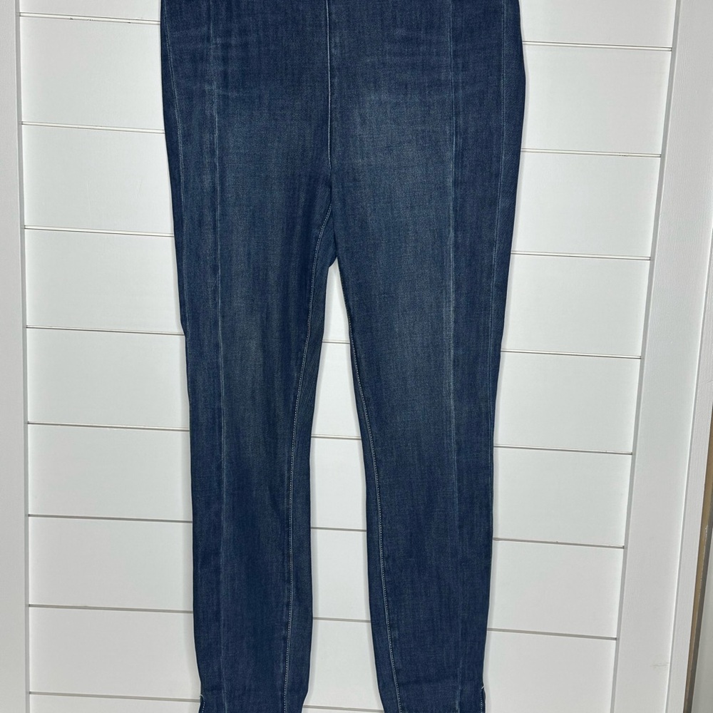 Pilcro and the Letterpress Dark Blue Skinny Jeans anthropology size 10